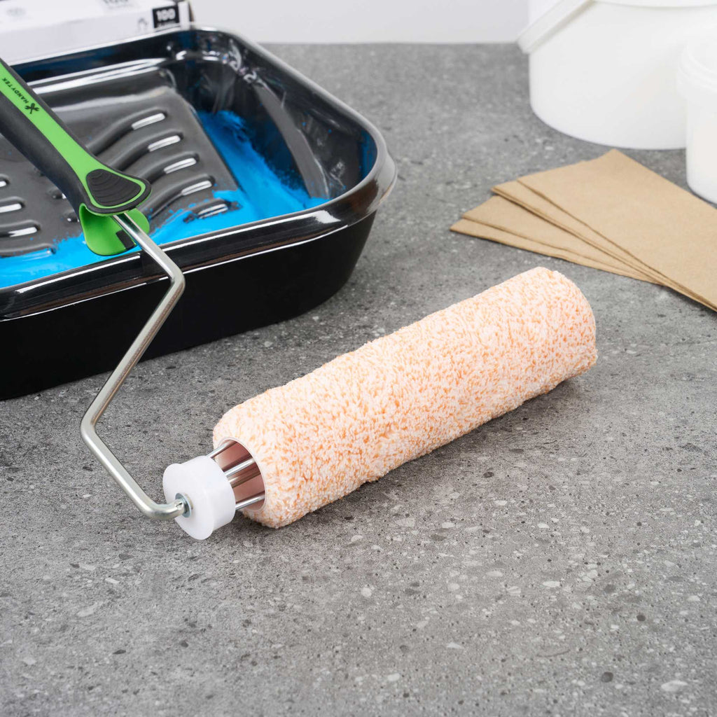 Handy Tek Microfiber Roller Cover - Shed-Resistant, with 3/8" Nap - 9" - 96 count box