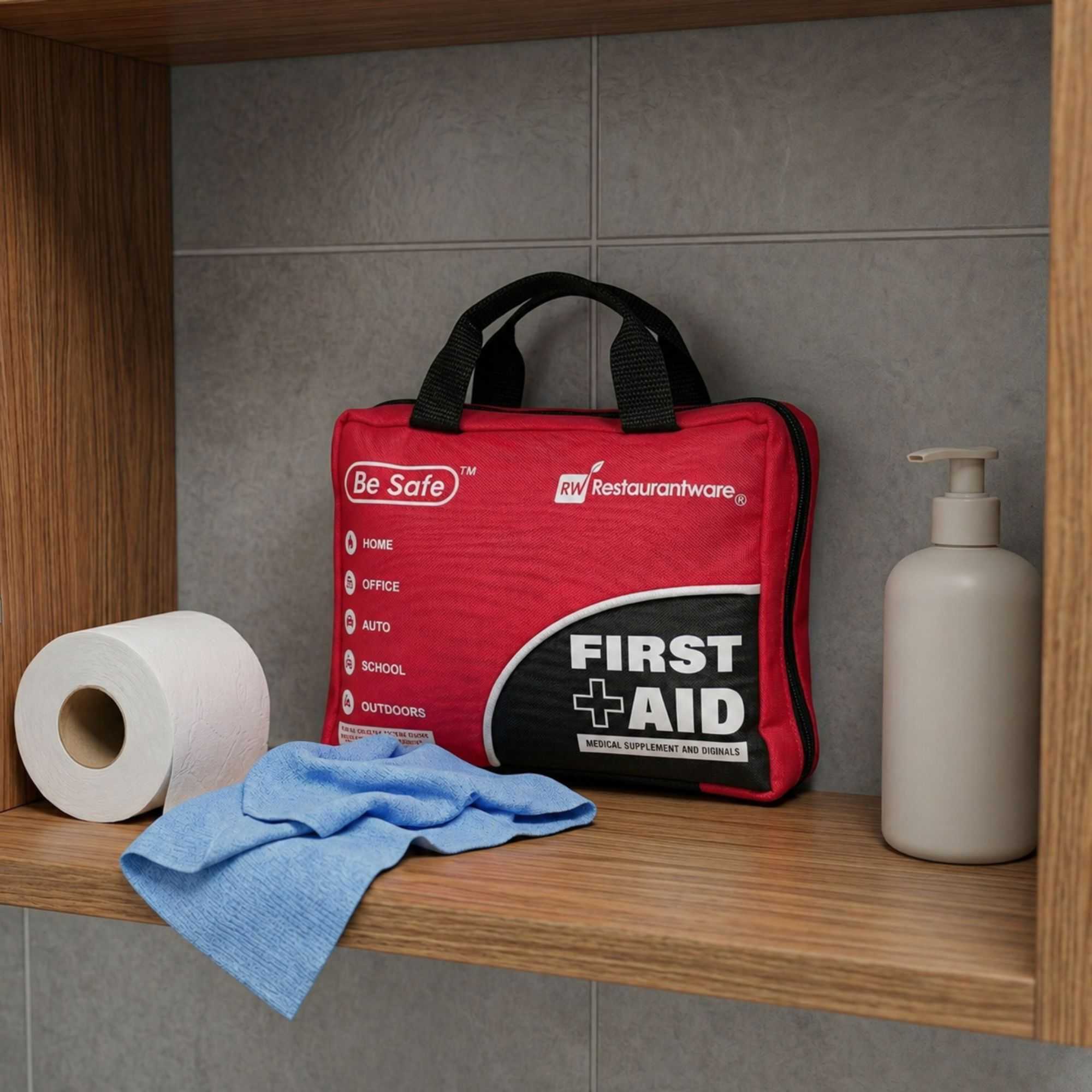 Be Safe 25-Person Class A First Aid Kit - 160 Piece - 1 count box