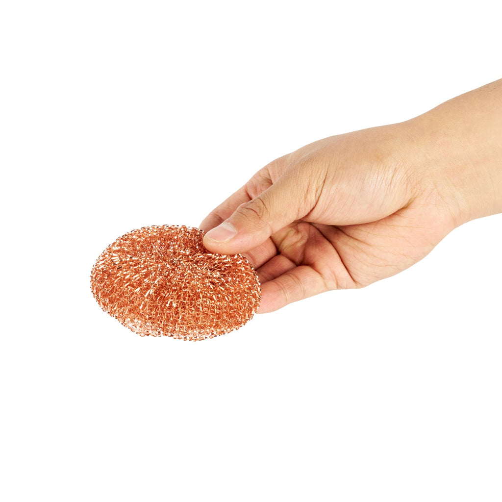 Clean Tek Professional Copper-Coated Steel Scrubber - 3 count box