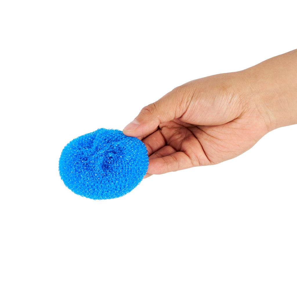Clean Tek Professional Assorted Plastic Mesh Dish Scrubber - Non-Scratch - 40 count box