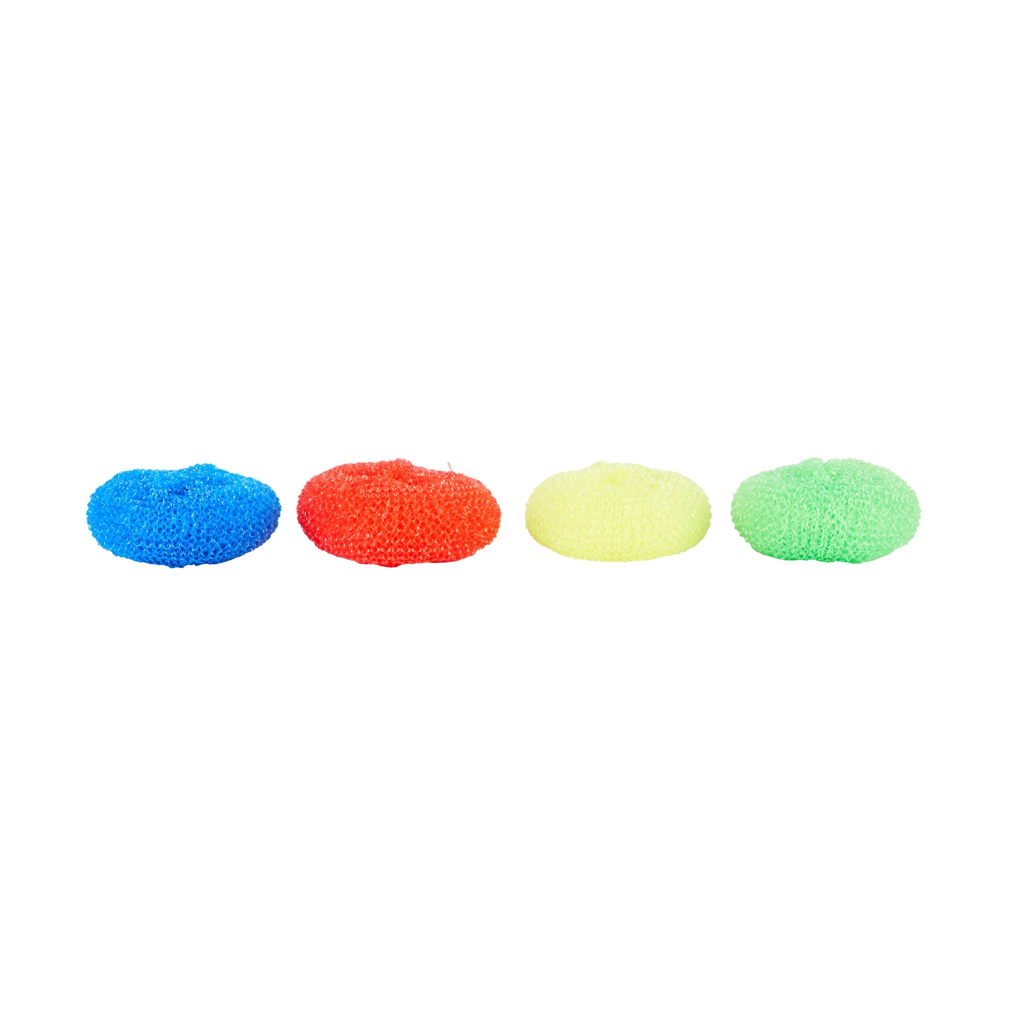 Clean Tek Professional Assorted Plastic Mesh Dish Scrubber - Non-Scratch - 40 count box