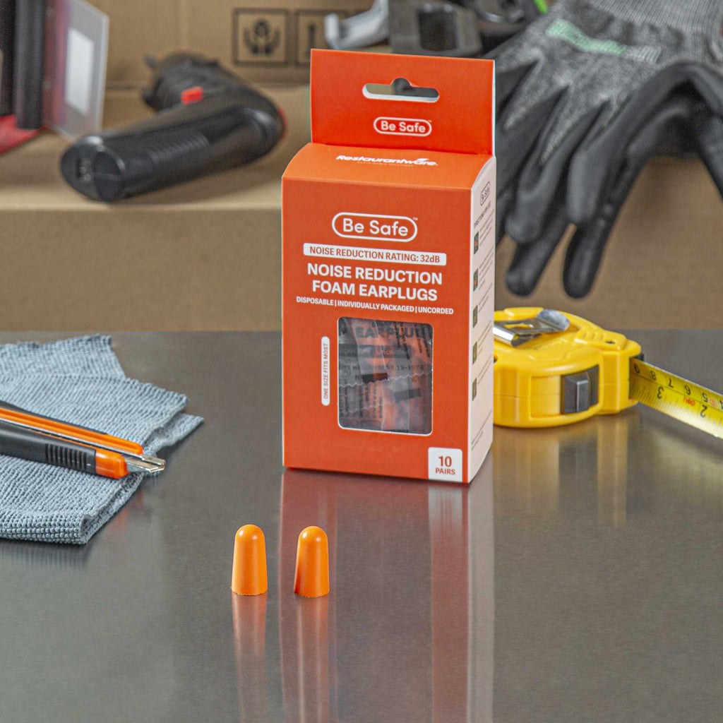 Be Safe Orange Uncorded Foam Earplugs - 200 pairs