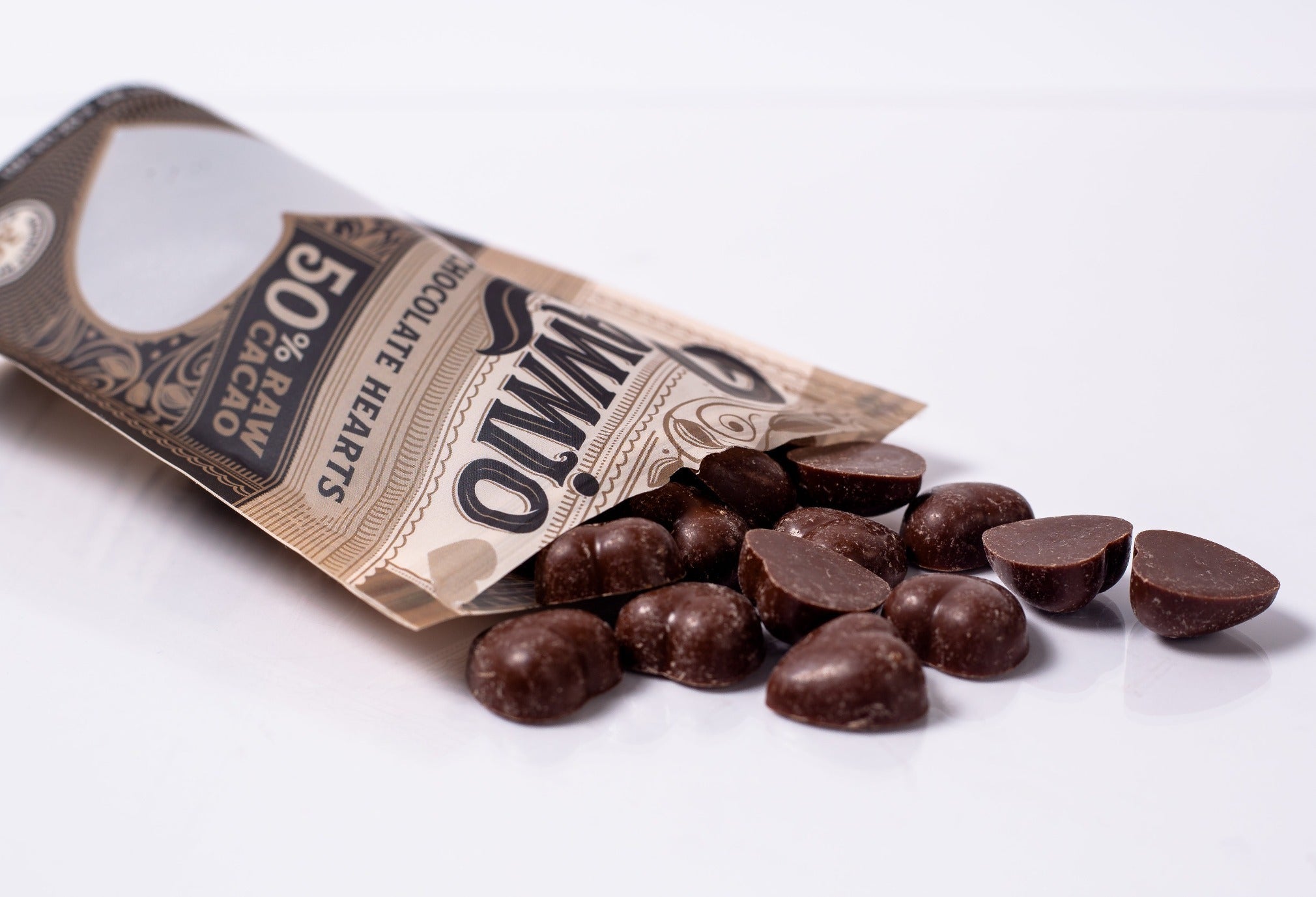 Raw Oat Milk Chocolate Hearts