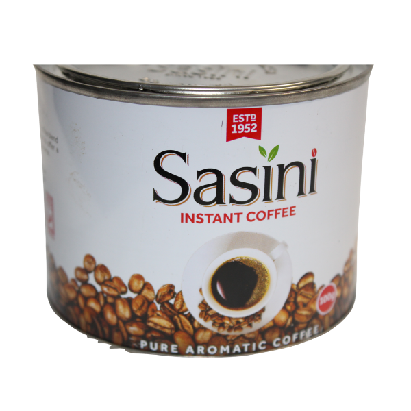 Sasini Instant Coffee 50g lower front package close-up