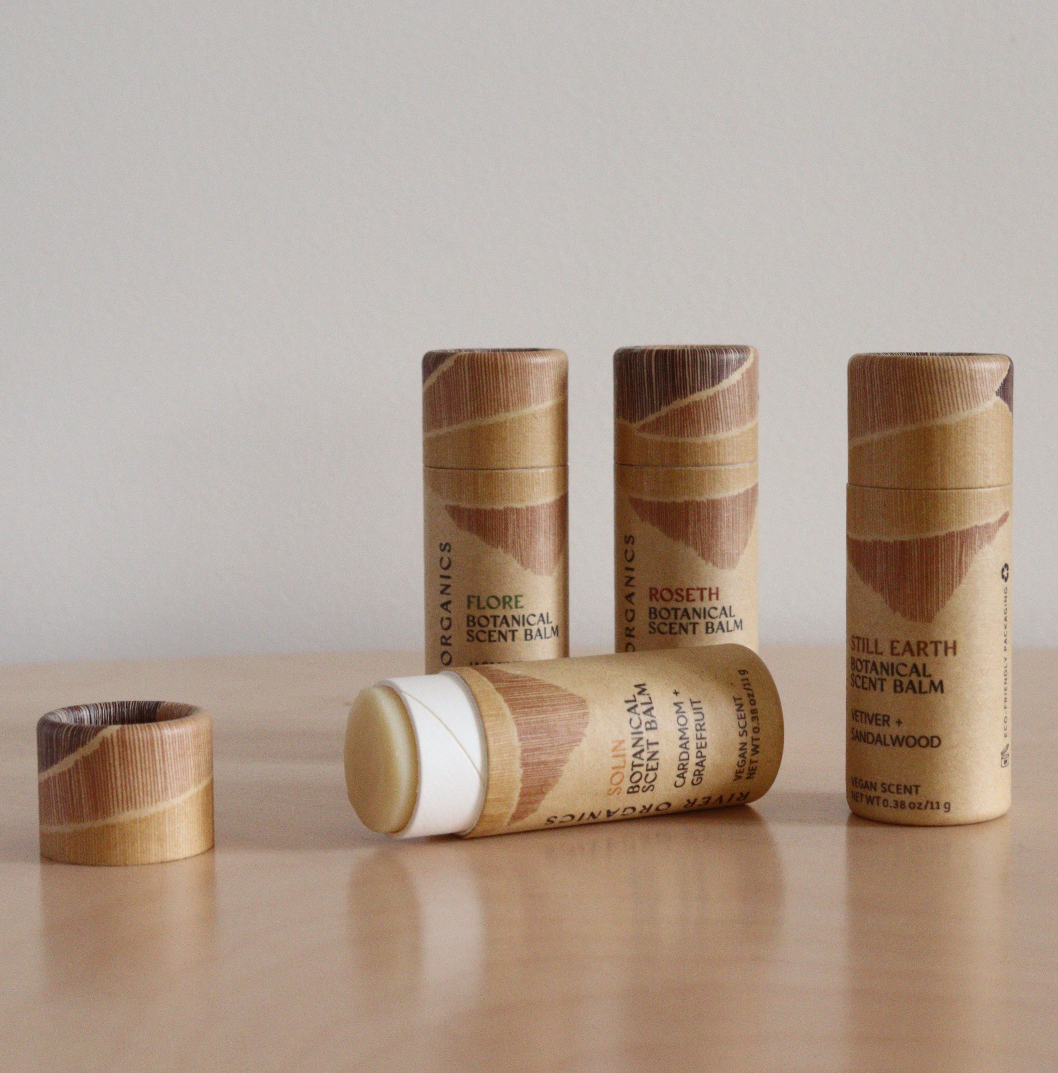 Set of 2, 3 or 4: Botanical Scent Balms made with Essential Oils