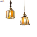 DecorBites™ Copper Knob Switch LED Pendant Lamp, Adjustable Glass Dining Room Lighting