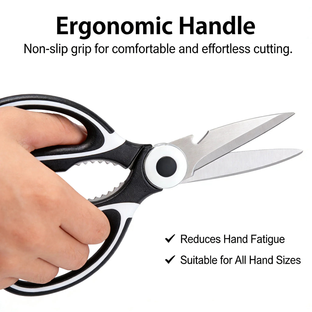 Multipurpose Kitchen Scissors Heavy Duty | Ergonomic Shears for Everyday Cutting