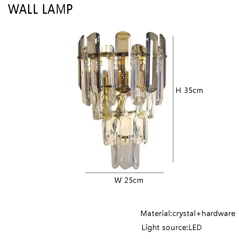 DecorBites™ Crystal Ceiling Chandelier for Modern Living Room Decor