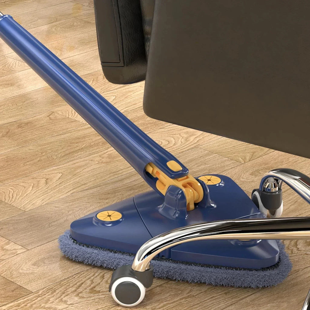 DecorBites™ 360 Rotating Telescopic Triangle Floor Mop & Window Squeegee