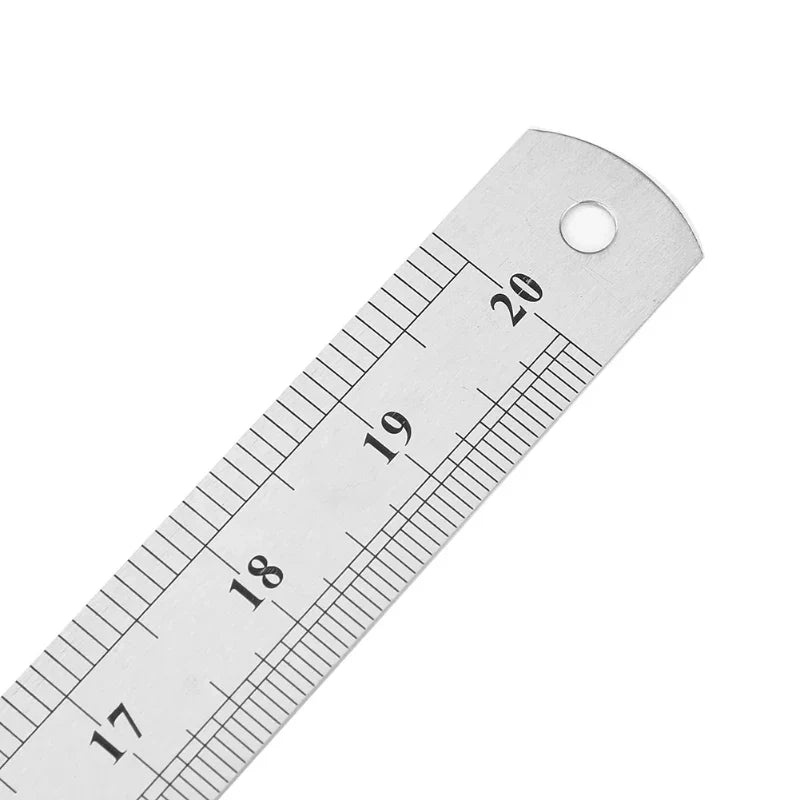 Stainless Steel Straight Ruler | Precision Double Sided Measuring Tool