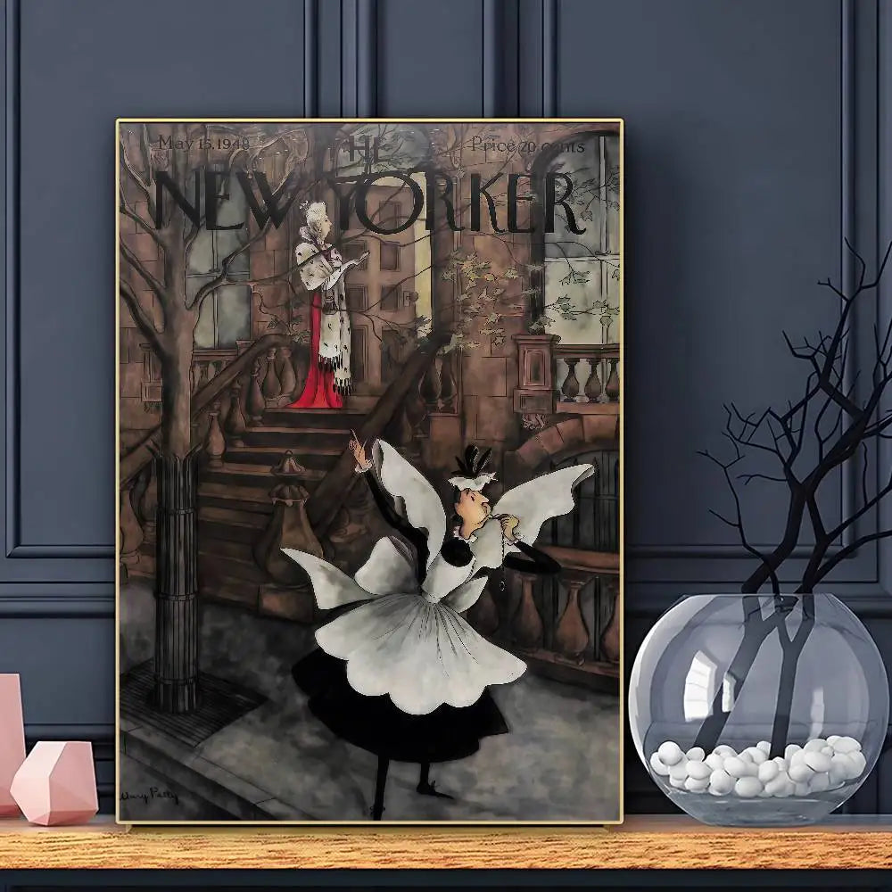 Vintage The N-New Yorker Poster HD Posters Home Room Bar Cafe Decor Wall Art Painting Picture