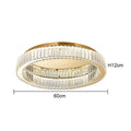 DecorBites™ Crystal LED Chrome Ceiling Light Stainless Steel Art Lighting
