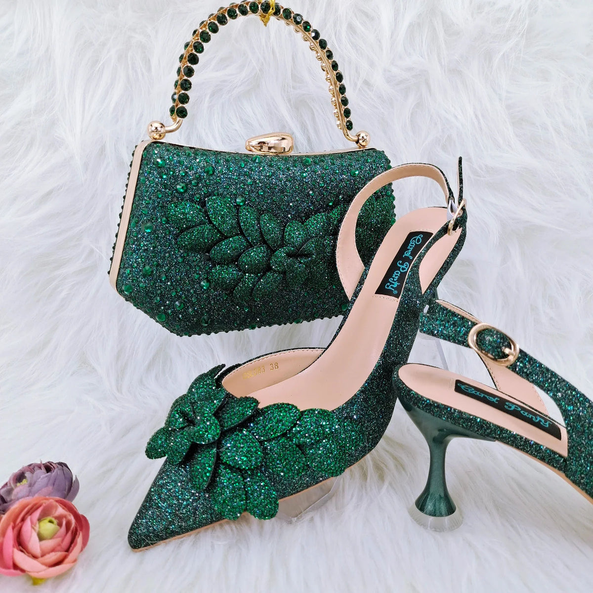 Latest Ladies Bag and Shoes Set EDN106