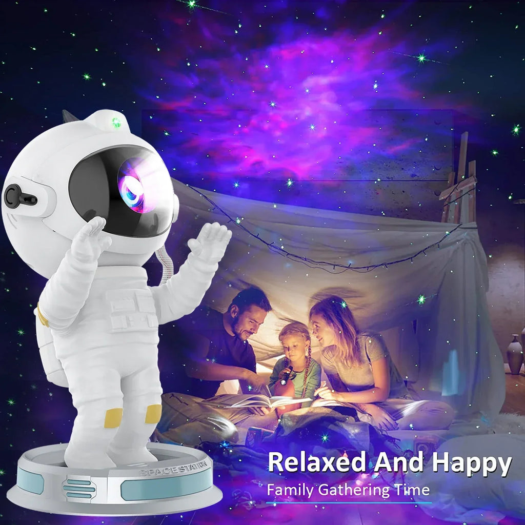 DecorBites™ Galaxy Star Projector Night Light Remote Control Timer Kids Gift