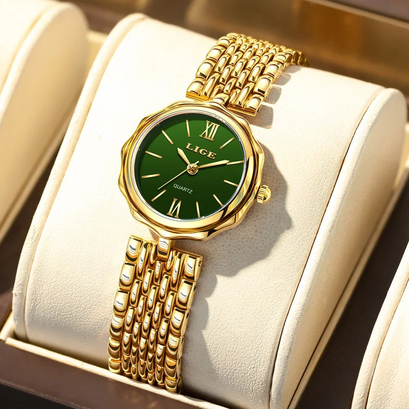 Women's Roman Dial Link Bracelet Quartz Watch