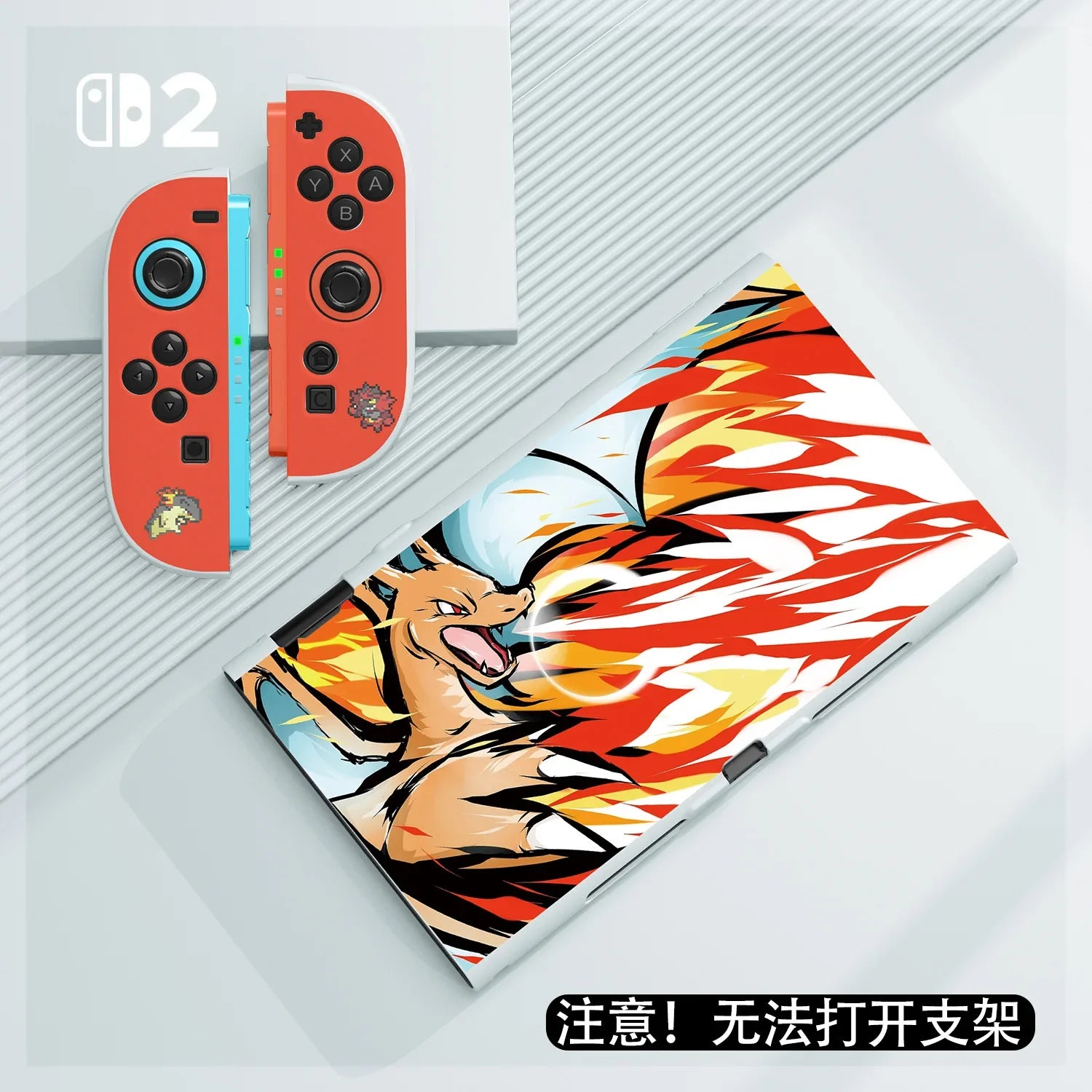 New Hot Cartoon Gengar Case For Switch 2/Ns Oled Game Console Joy-Con Split Type Design Shockproof Drop Proof Protective Cover