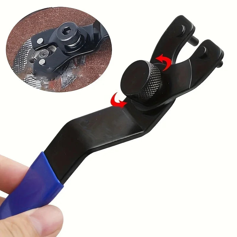 Adjustable Angle Grinder Wrench | Non-Slip Carbon Steel Hub Axle Tool Set