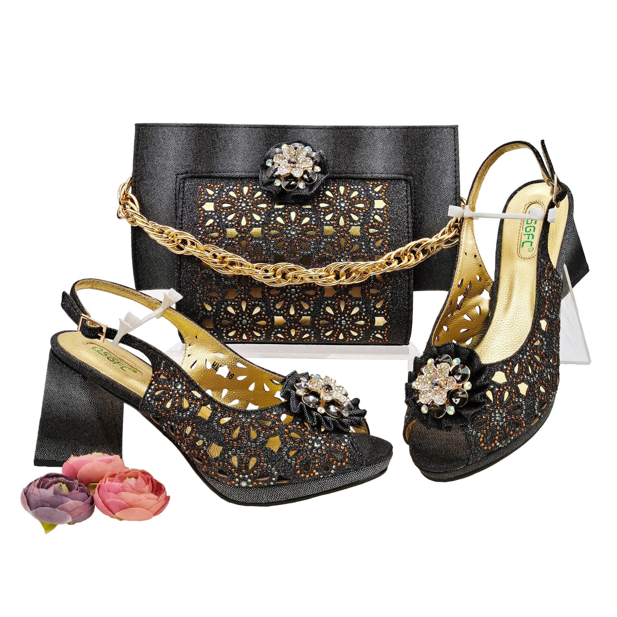 Italian Shoes And Bag Sets For Evening Party EDV-25