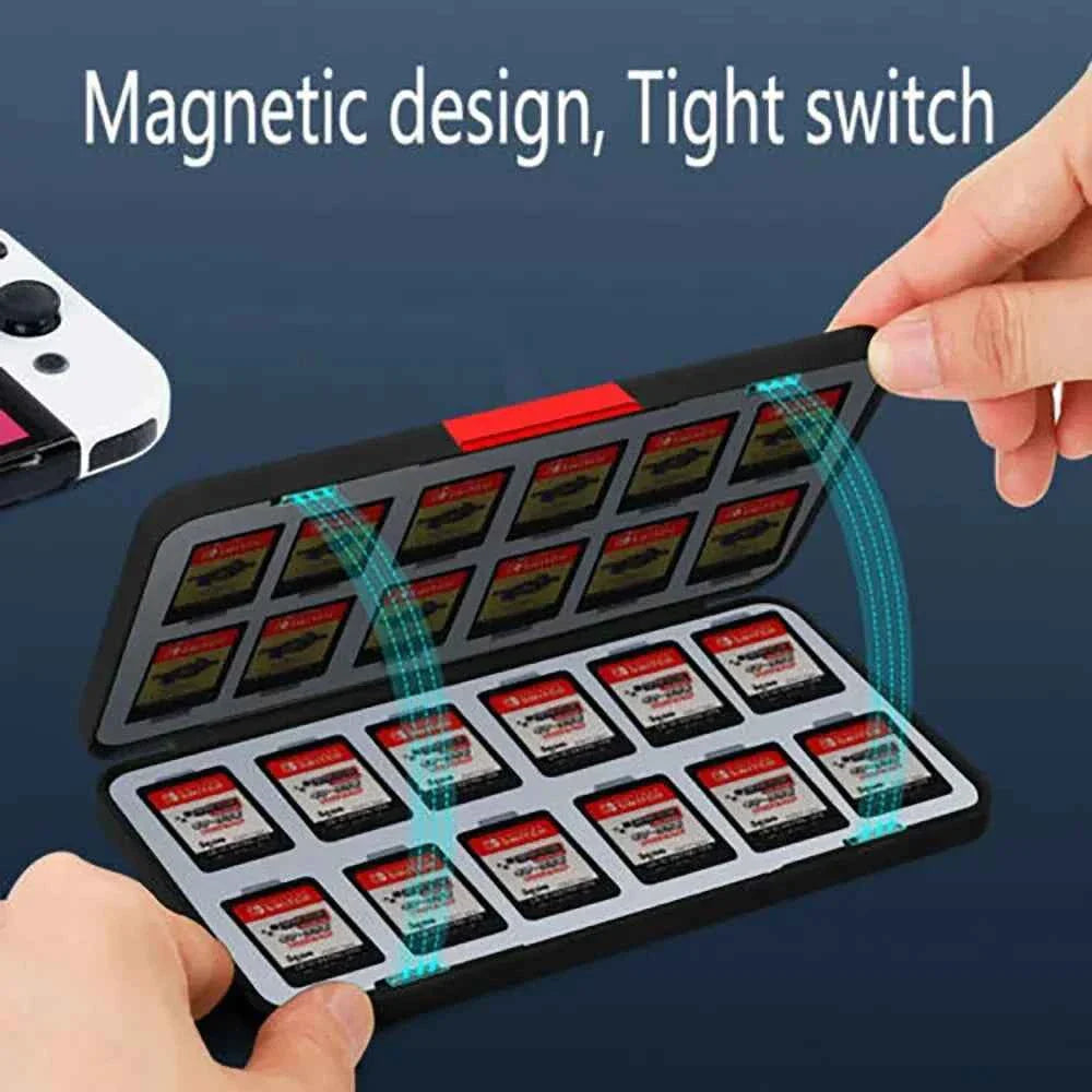 DATA FROG 24 in 1 Game Card Case Protective Holder Hard Shell Game Card Storage Box For Switch/Lite/Oled Accessories