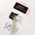 100 Pack Tamper Proof Warranty Stickers | Security Seal Void Labels