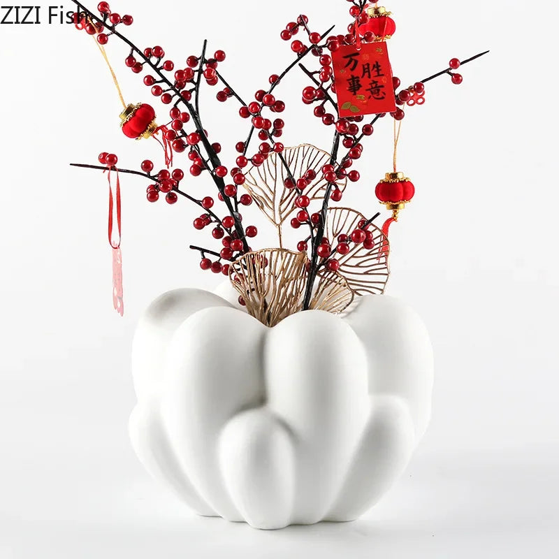 DecorBites™ Creative Petal Vase: Table Decor & Artificial Flowers Arrangement