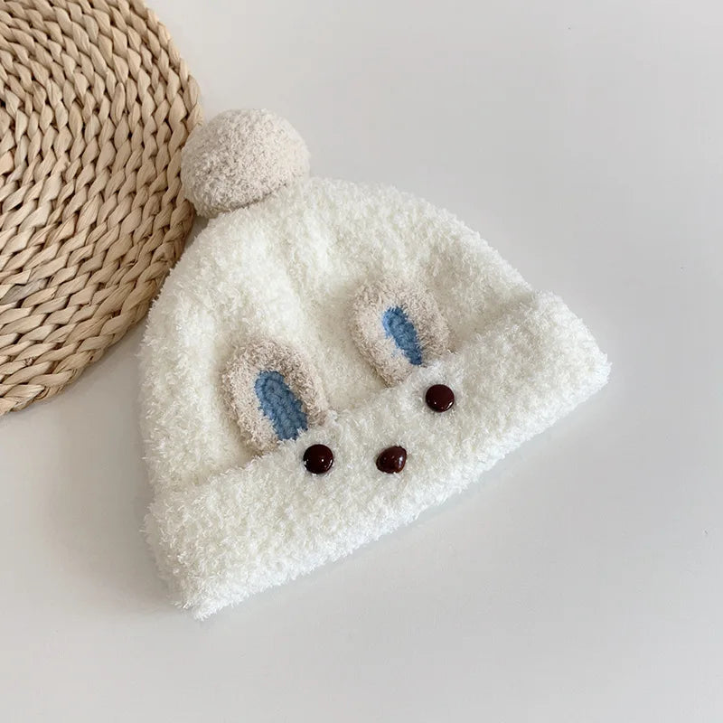 Little Bear Baby Knit Hat | Windproof Winter Cap with Ear Protection for Boys and Girls