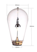 DecorBites™ Gravitational Chrome LED Table Lamp for Bedroom Study & Work