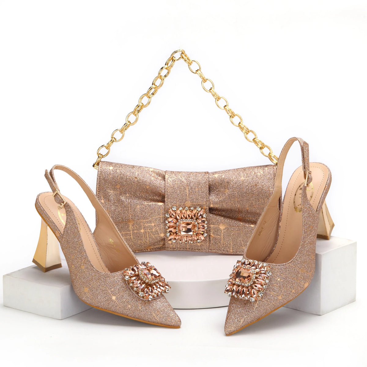 Lastest Italian Ladies Shoes with Matching Bag Set EDHMA1-14