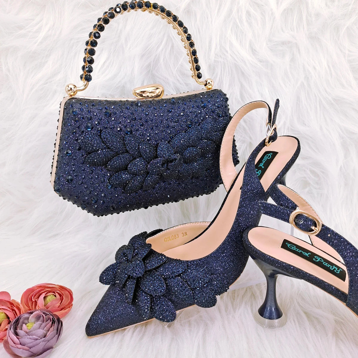 Latest Ladies Bag and Shoes Set EDN106