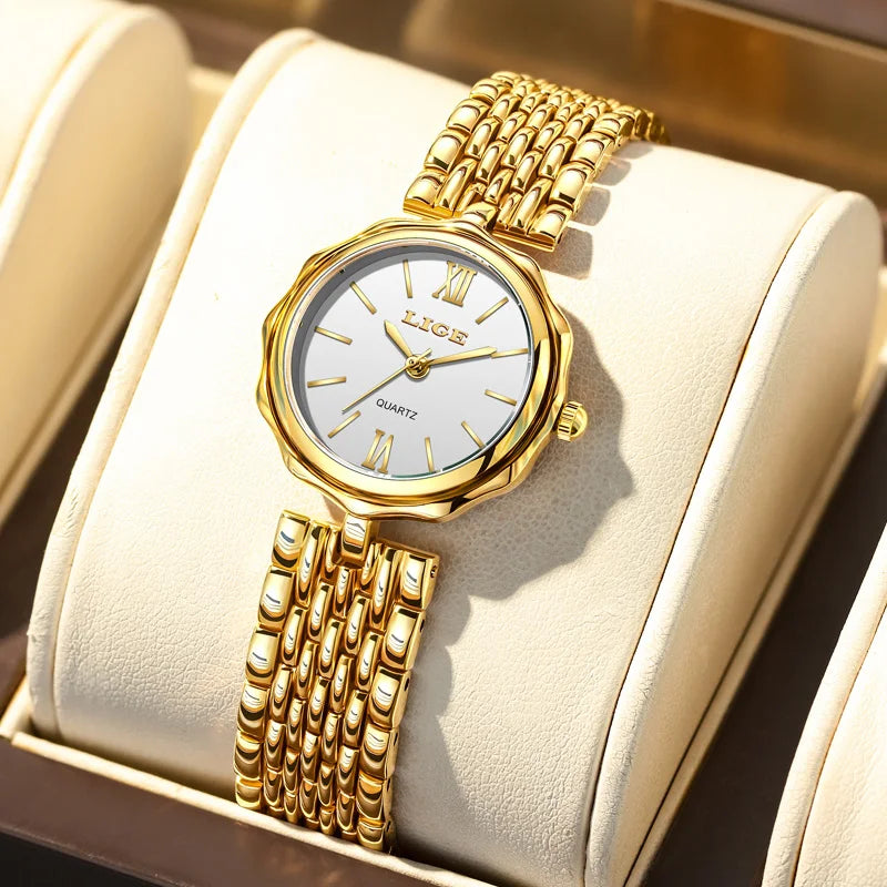 Women's Roman Dial Link Bracelet Quartz Watch