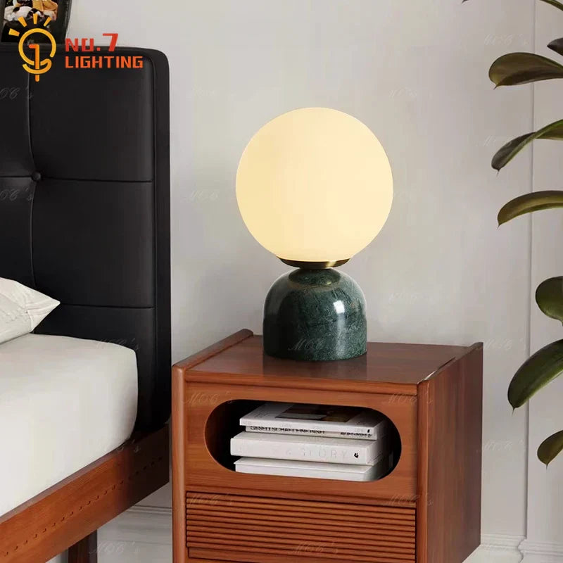 DecorBites™ Cream Wind Marble Table Lamp LED G9 Simple Designer Desk Light