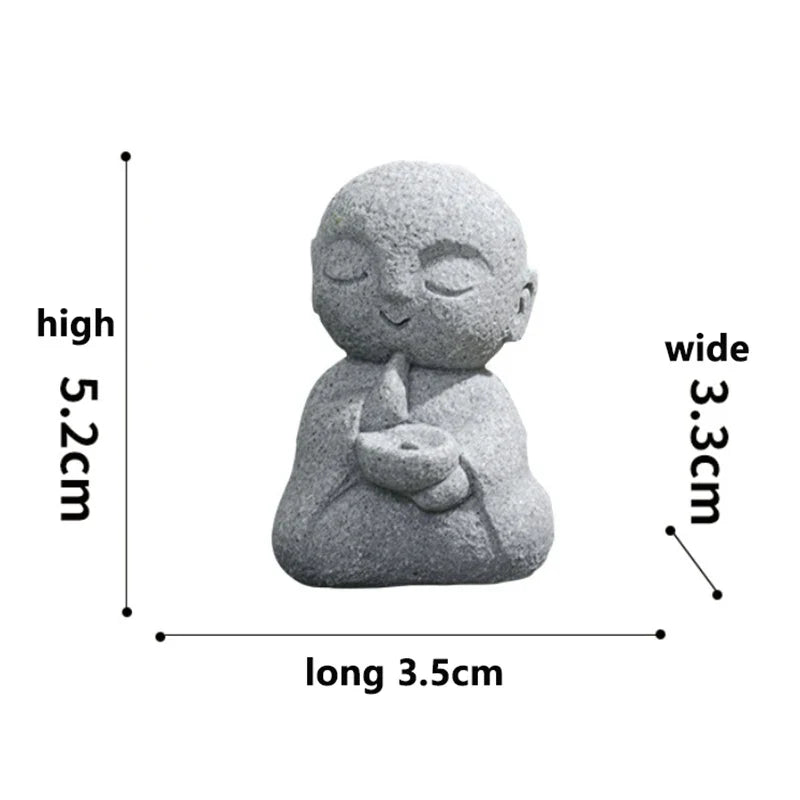 Jizo Monk Incense Holder | Zen Aromatherapy Decor