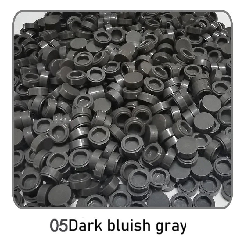 1000Pcs Tile 1x1 Round Building Blocks | 52 Color DIY Educational Creative Toy Set