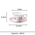 DecorBites™ Flowers Pattern Coffee Mug Set for Elegant Dining Table Décor
