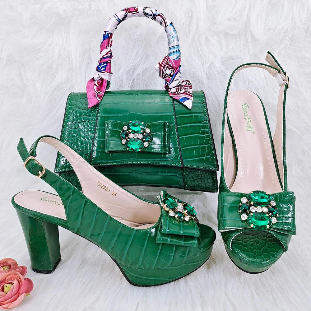 Italian Shoe and Bag Set New HFG1-23