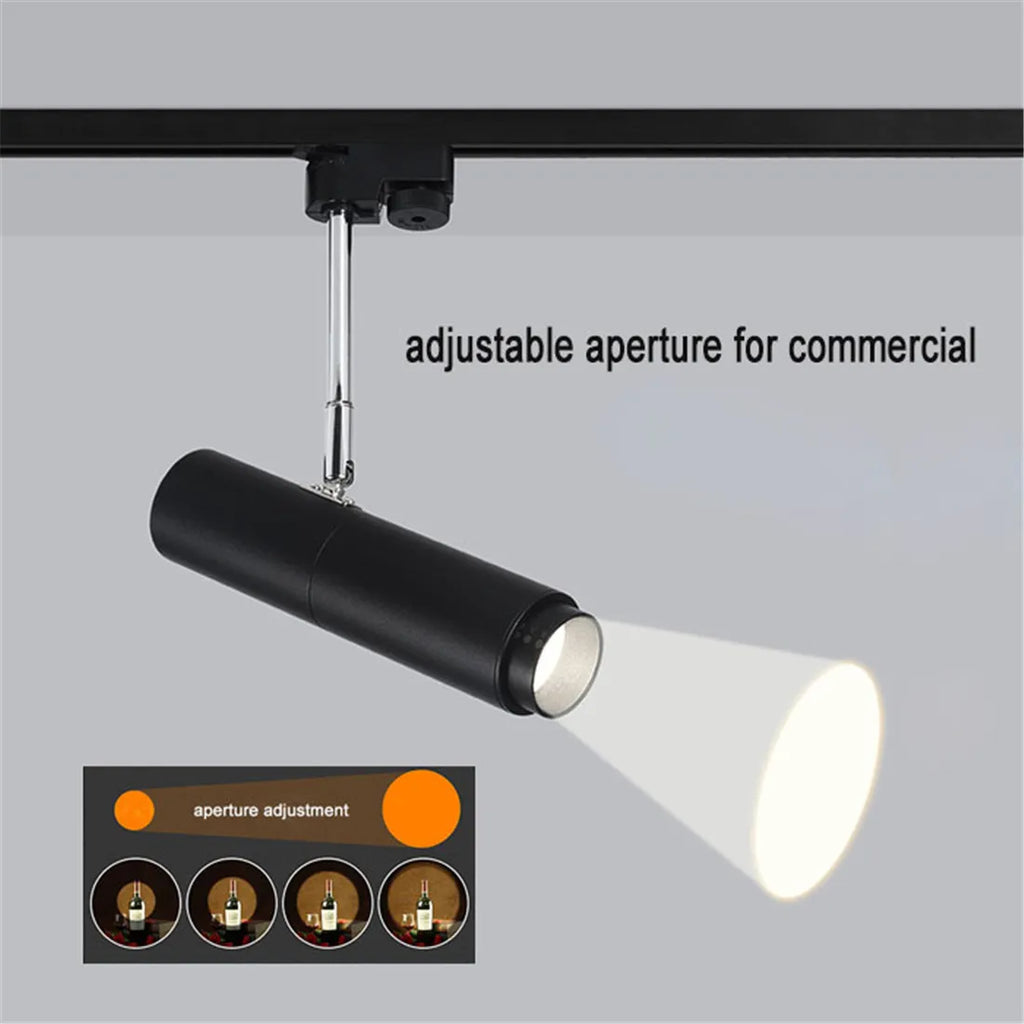 DecorBites™ Adjustable Focus LED Track Lights for Commercial Spaces