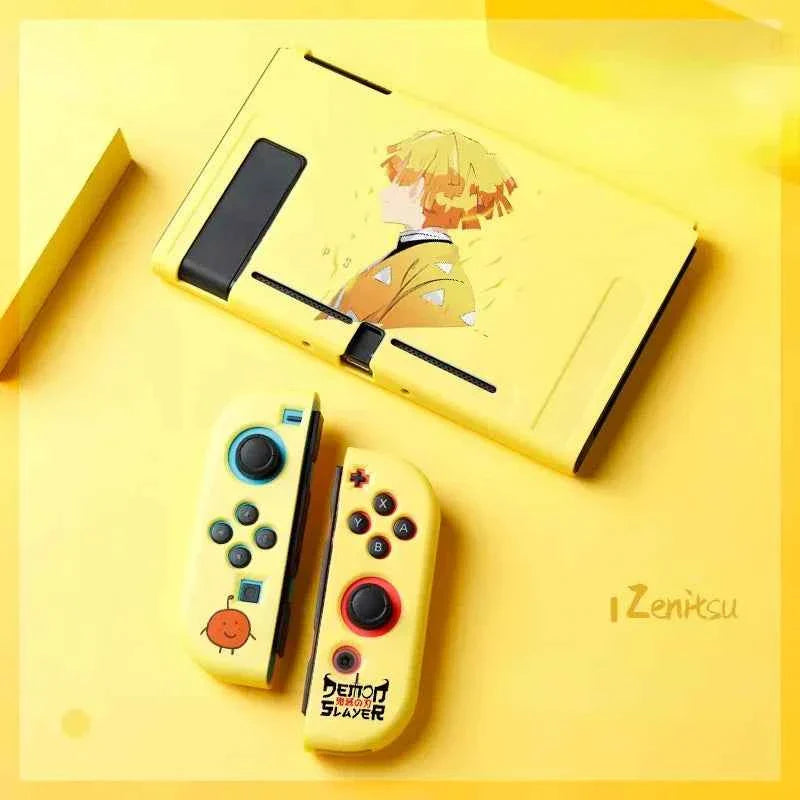 Anime Demon Slayer Switch Soft Shell Protective Sleeve Tanjirou Nezuko Shinobu Zenitsu Kimetsu Kyoujurou No Yaiba Birthday Gifts