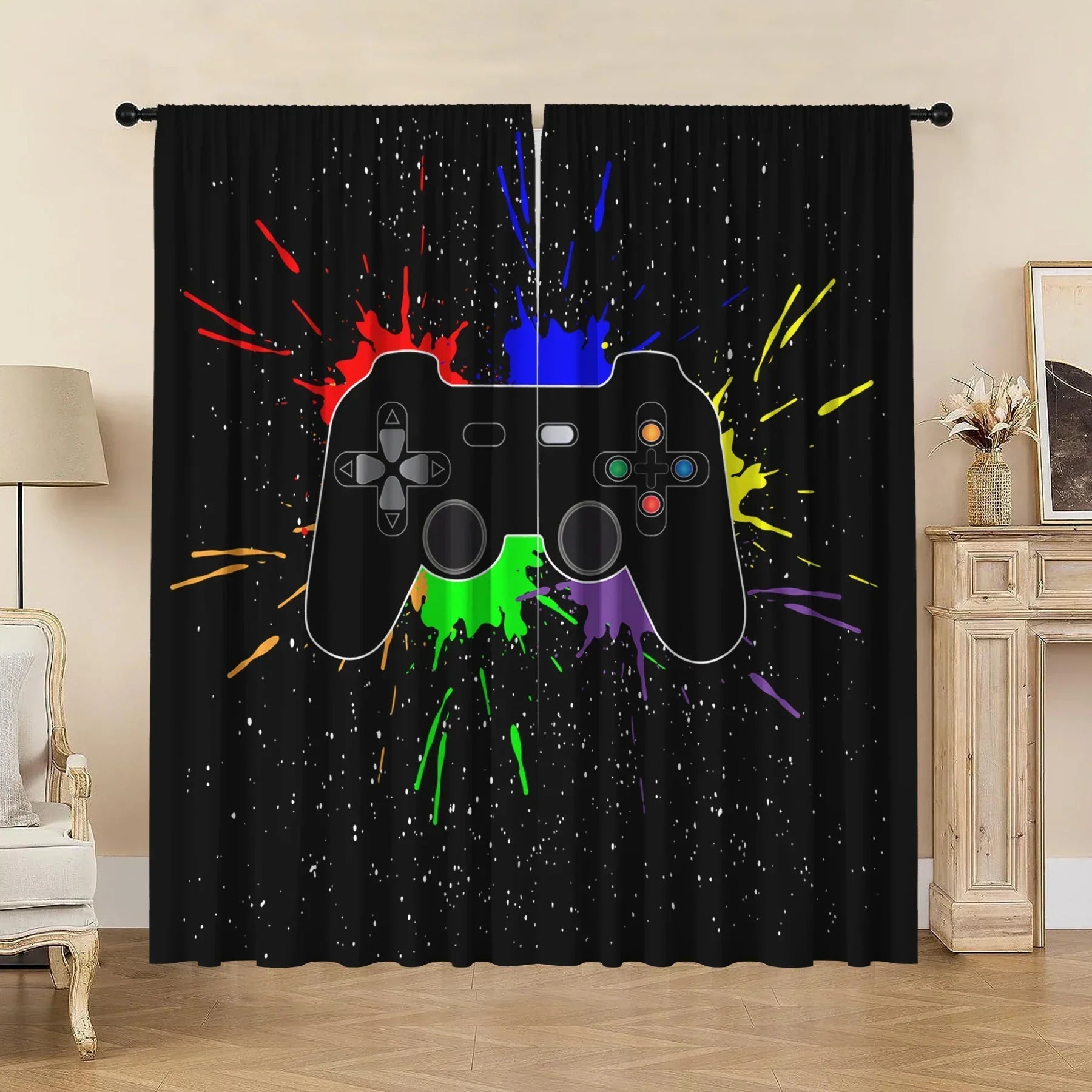 DecorBites™ Game Console Handle Curtains: Kitchen, Cafe, Living Room, Balcony Décor