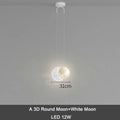 DecorBites™ Kids Star Cloud Moon Pendant Lamp with Remote Control Dimming