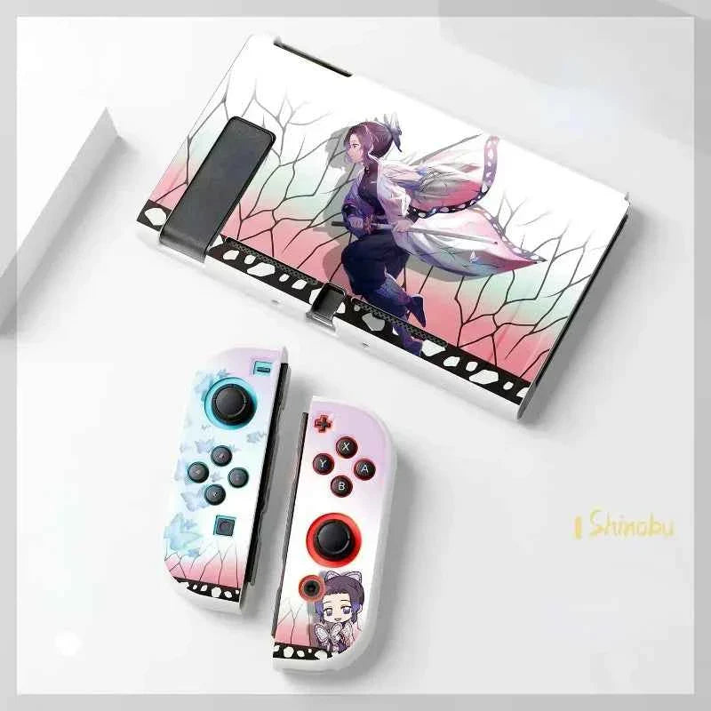 Anime Demon Slayer Switch Soft Shell Protective Sleeve Tanjirou Nezuko Shinobu Zenitsu Kimetsu Kyoujurou No Yaiba Birthday Gifts