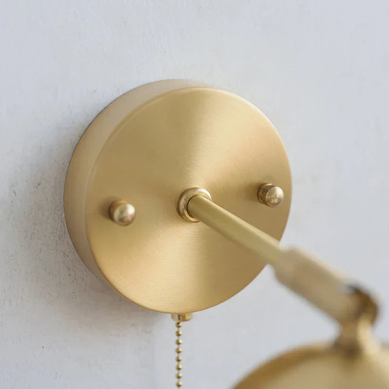 DecorBites™ Copper Wall Light with Pull Chain Switch, Modern Nordic Design
