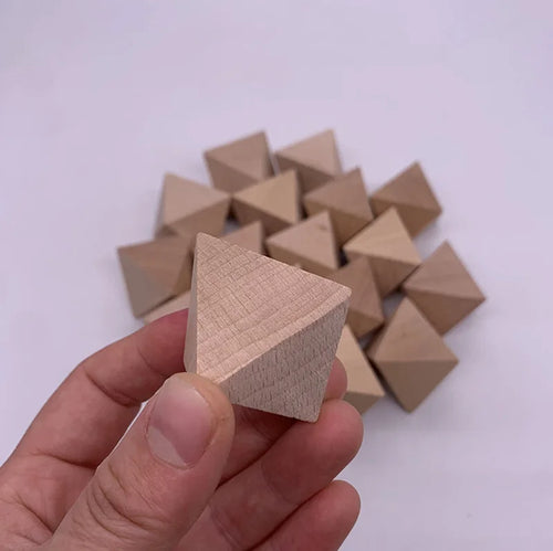 1 piece Wooden Blank 8 Sided Dice Sieve DIY Board Game Accessories