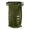 Apple Watch Silicone Band - Floral Engraved - Stylish Design