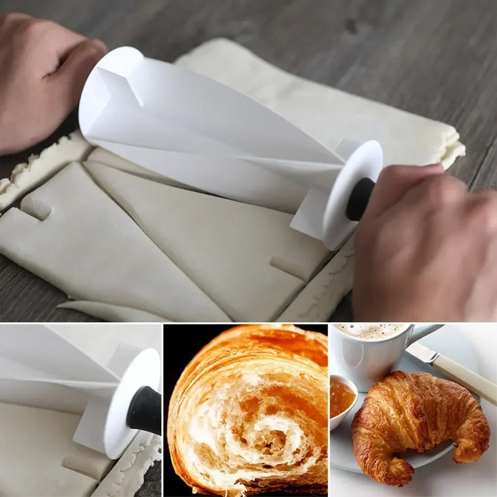 DecorBites™ Croissant Bread Wheel Cutter for Baking & Kitchen - Bakery Tools