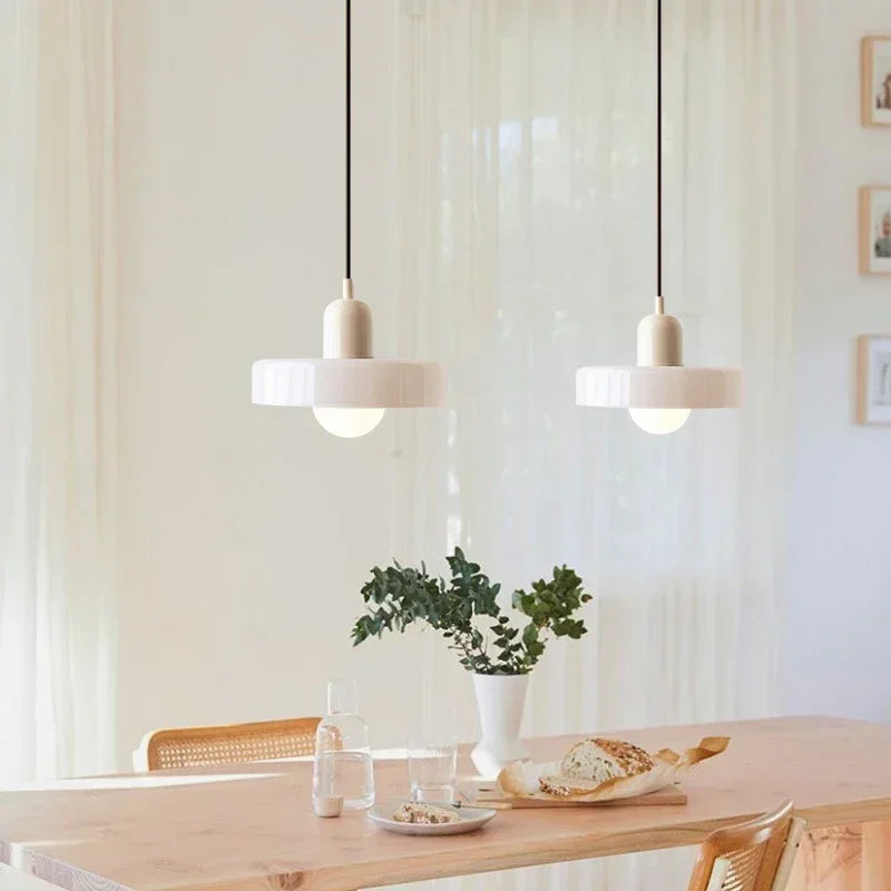 DecorBites™ Glass Led Macaron Ceiling Chandelier for Home Decor