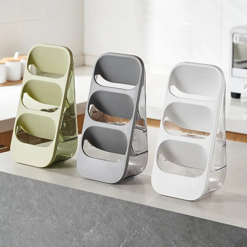 DecorBites™ 3-Tier Cutlery Rack - Kitchen Utensil Organizer