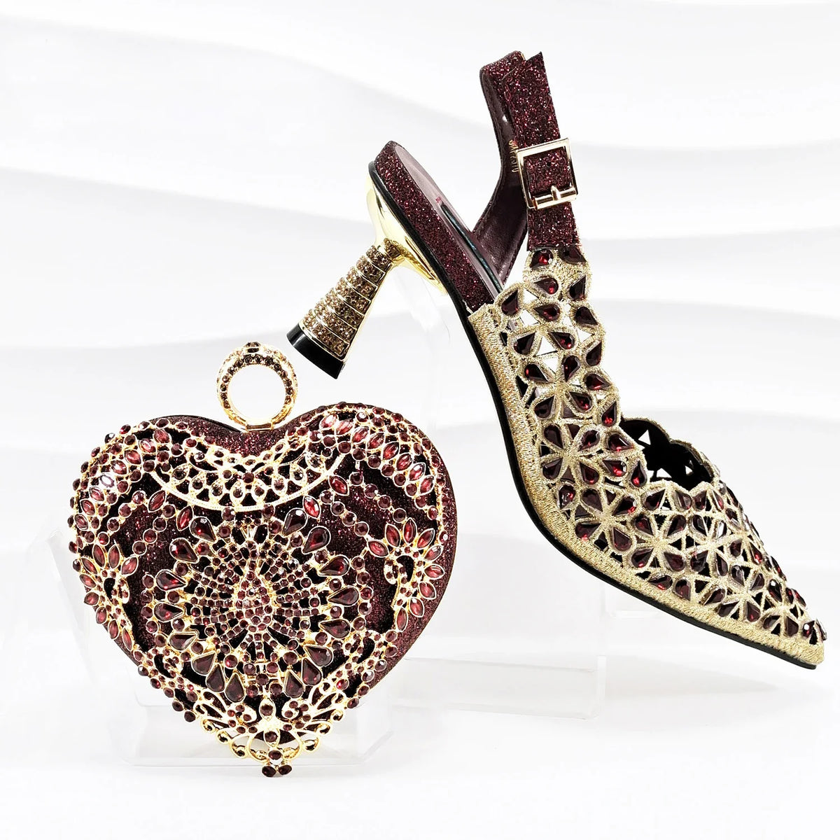 Lastest Italian Ladies Shoes with Matching Bag Set EDS1-30