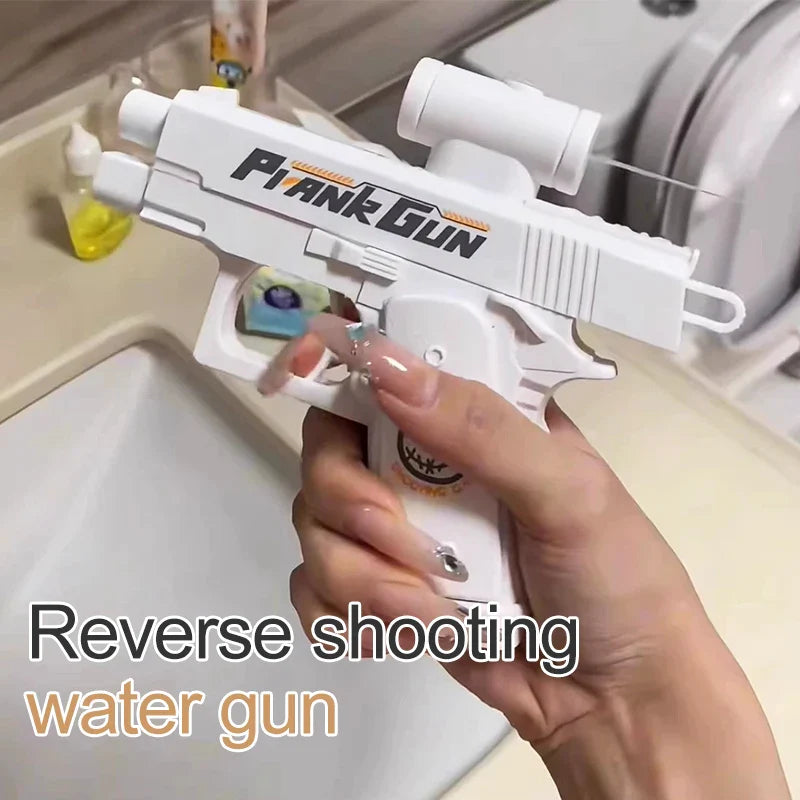 2-Way Reverse Splash Water Gun | Double Directional Prank Toy