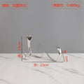 DecorBites™ Geometric Gold Candlestick Holder Centerpiece