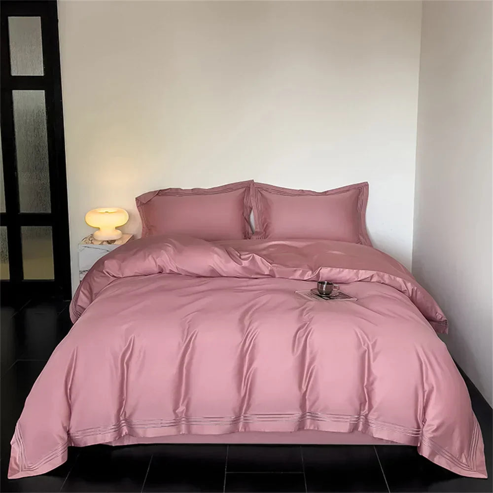 White and gray egyptian cotton bedding set – bedroom duvet cover